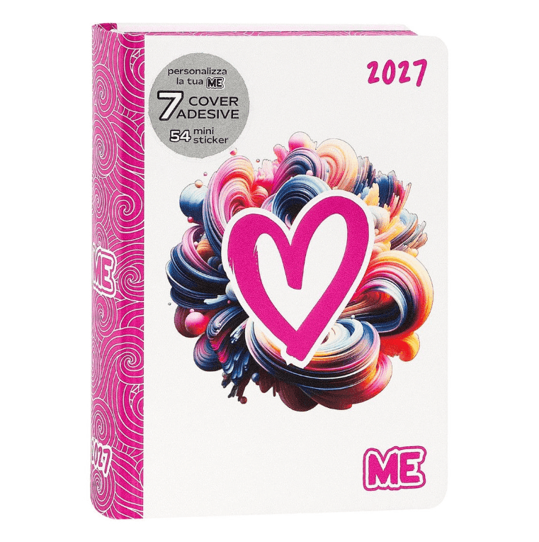 Comix - Diario Scuola ME COLOR 2026/27 16 mesi datato Rosa 12×16.5cm - 4