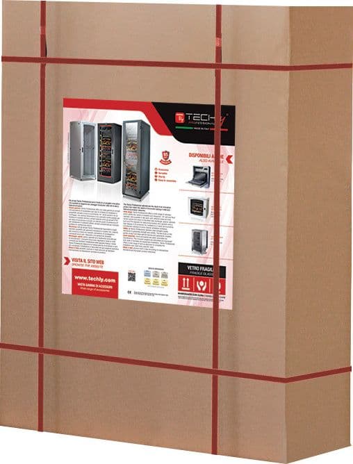 Armadio Rack 19'' a Muro 12 Unit&agrave P.600 mm Flat Pack Nero - 6