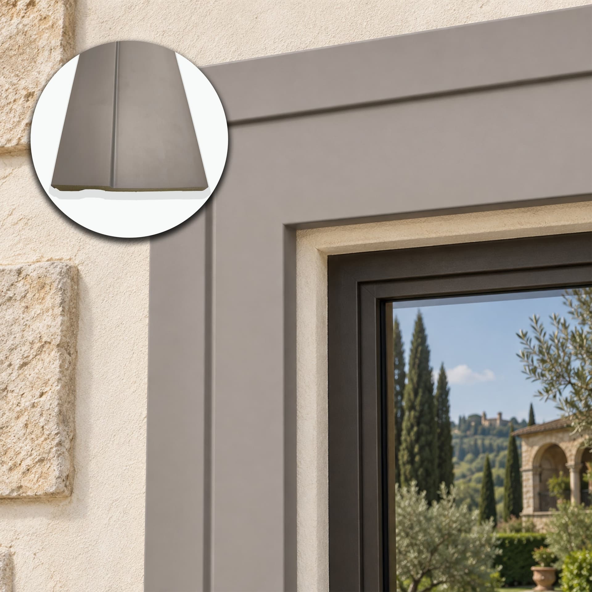 Cornice per Esterno in Polimero HPS 135x22x2500 mm – JH30 – Venduta al Metro Lineare - 2