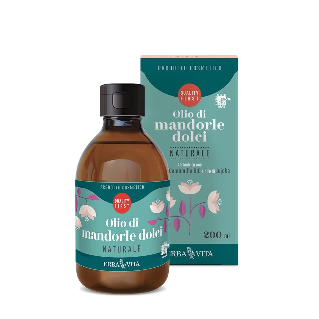 ERBAVITA OLIO PER MASSAGGIO - MANDORLE DOLCI naturale - 200ml