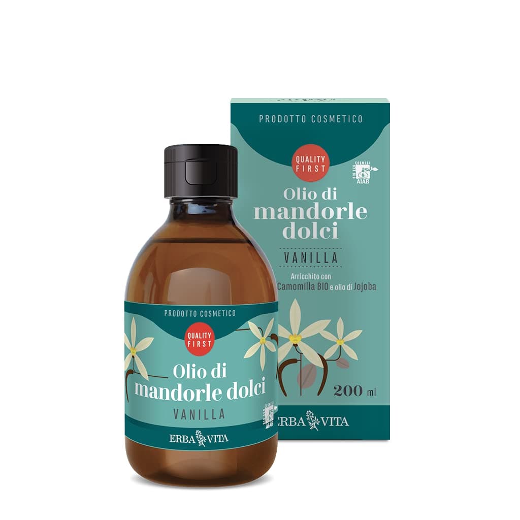 ERBAVITA OLIO PER MASSAGGIO - MANDORLE DOLCI vanilla - 200ml