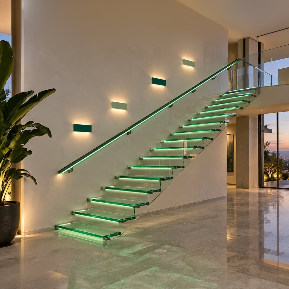 Applique moderno Promoluce DISPLAY A25 VB LED CCT 1360LM metallo verde bosco - 2