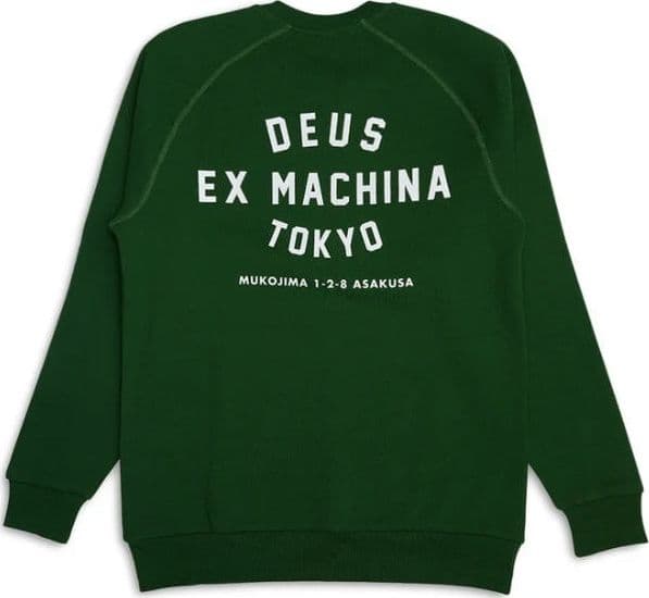 Felpa Deus Ex Machina Harajuku Address Green - 2