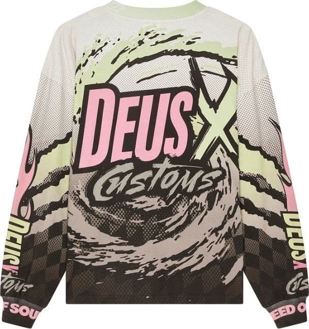 T-Shirt  Deus Ex Machina Walkover Moto Jersey Brown - 2