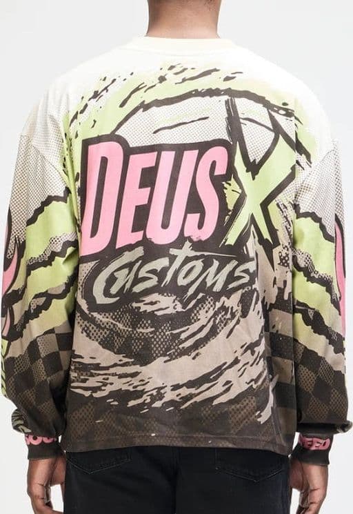T-Shirt  Deus Ex Machina Walkover Moto Jersey Brown - 6