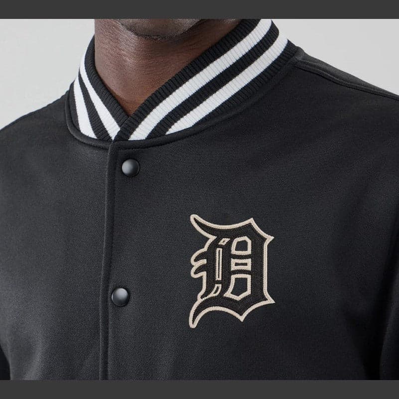 Giacca New Era Jersey Bomber Detroit Tiger Black - 2
