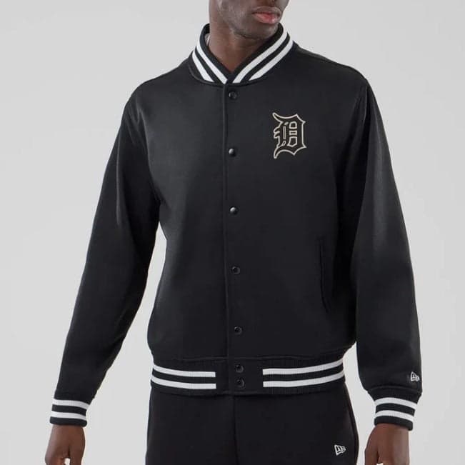 Giacca New Era Jersey Bomber Detroit Tiger Black - 5
