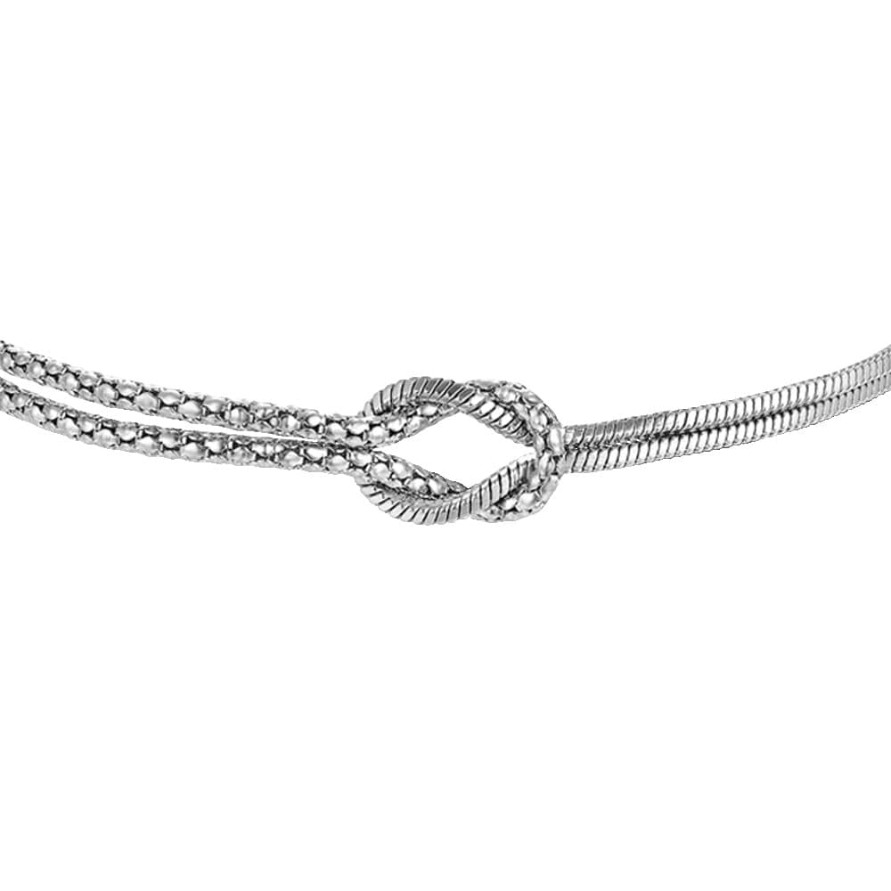 LUCA BARRA  -  BRACCIALE DONNA IN ACCIAIO CON NODO - 2