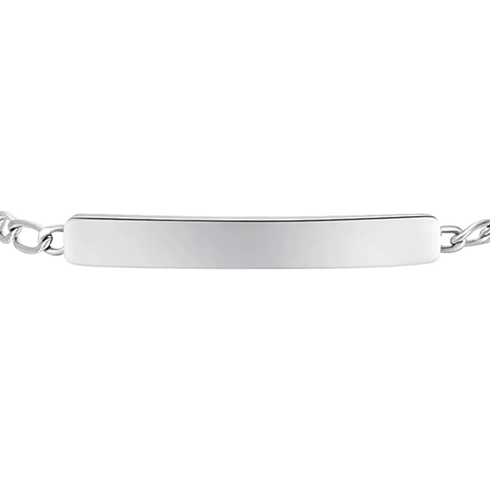 LUCA BARRA - BRACCIALE BAMBINO IN ACCIAIO CON PIASTRA - 2