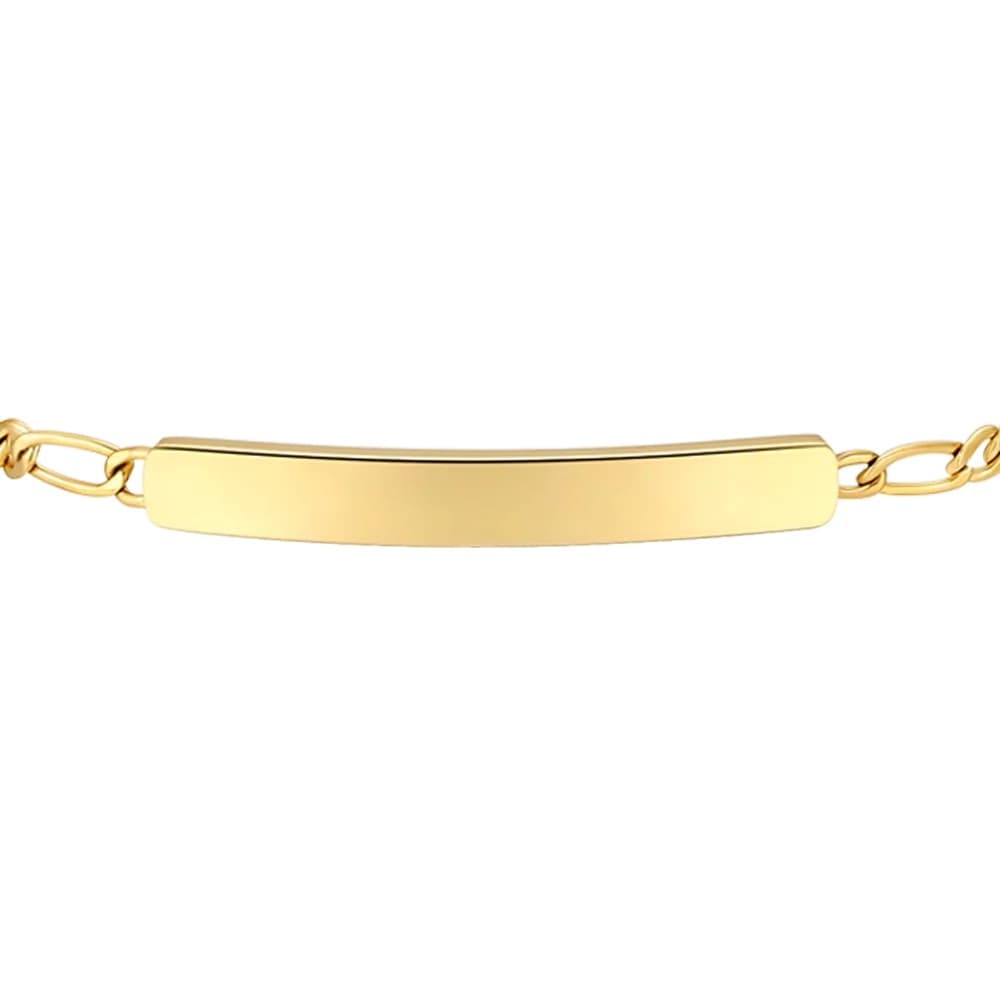 LUCA BARRA - BRACCIALE BAMBINO IN ACCIAIO IP GOLD CON PIASTRA - 2