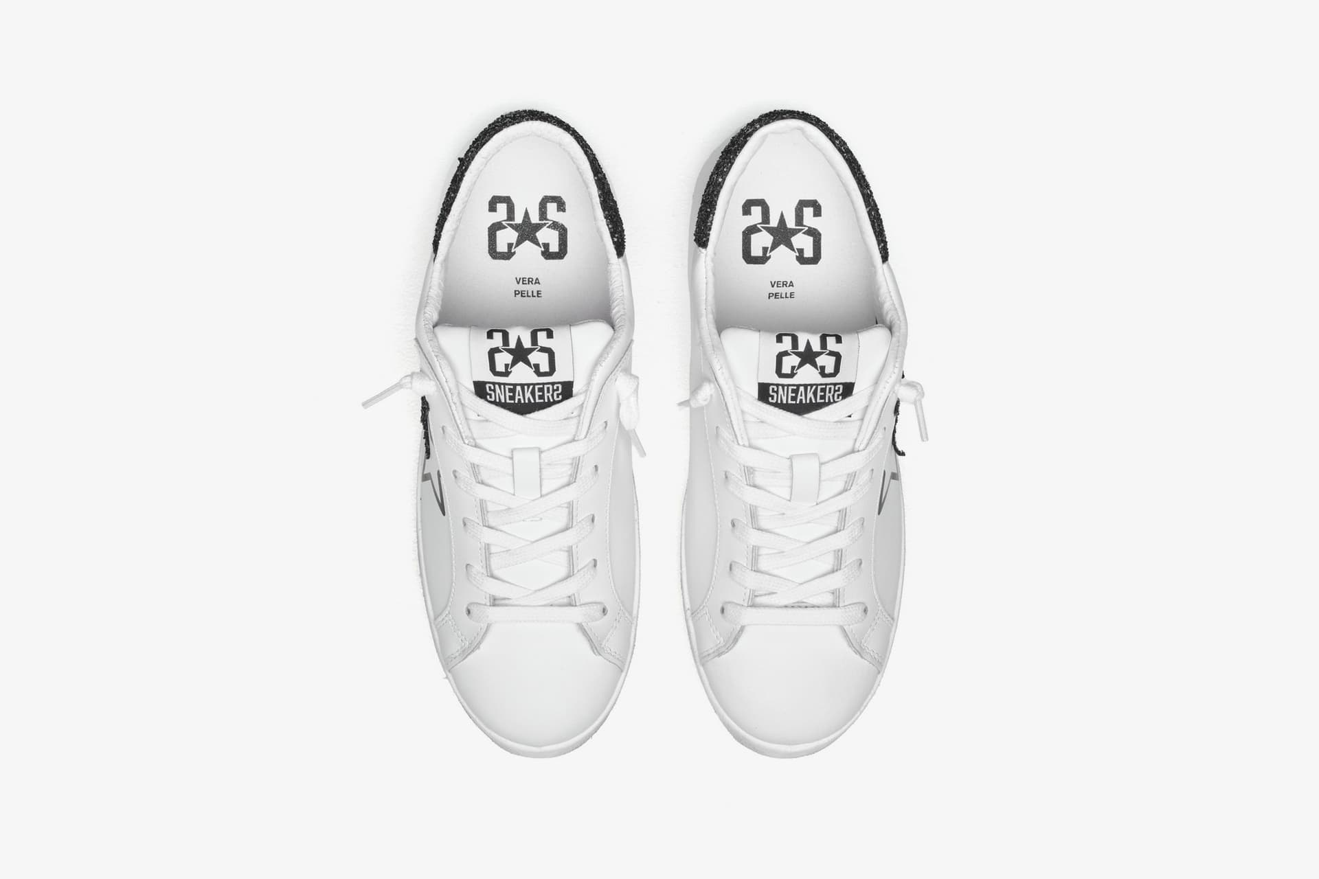 2Star sneakers donna Prime star bianco nero 2SD4898 - 4