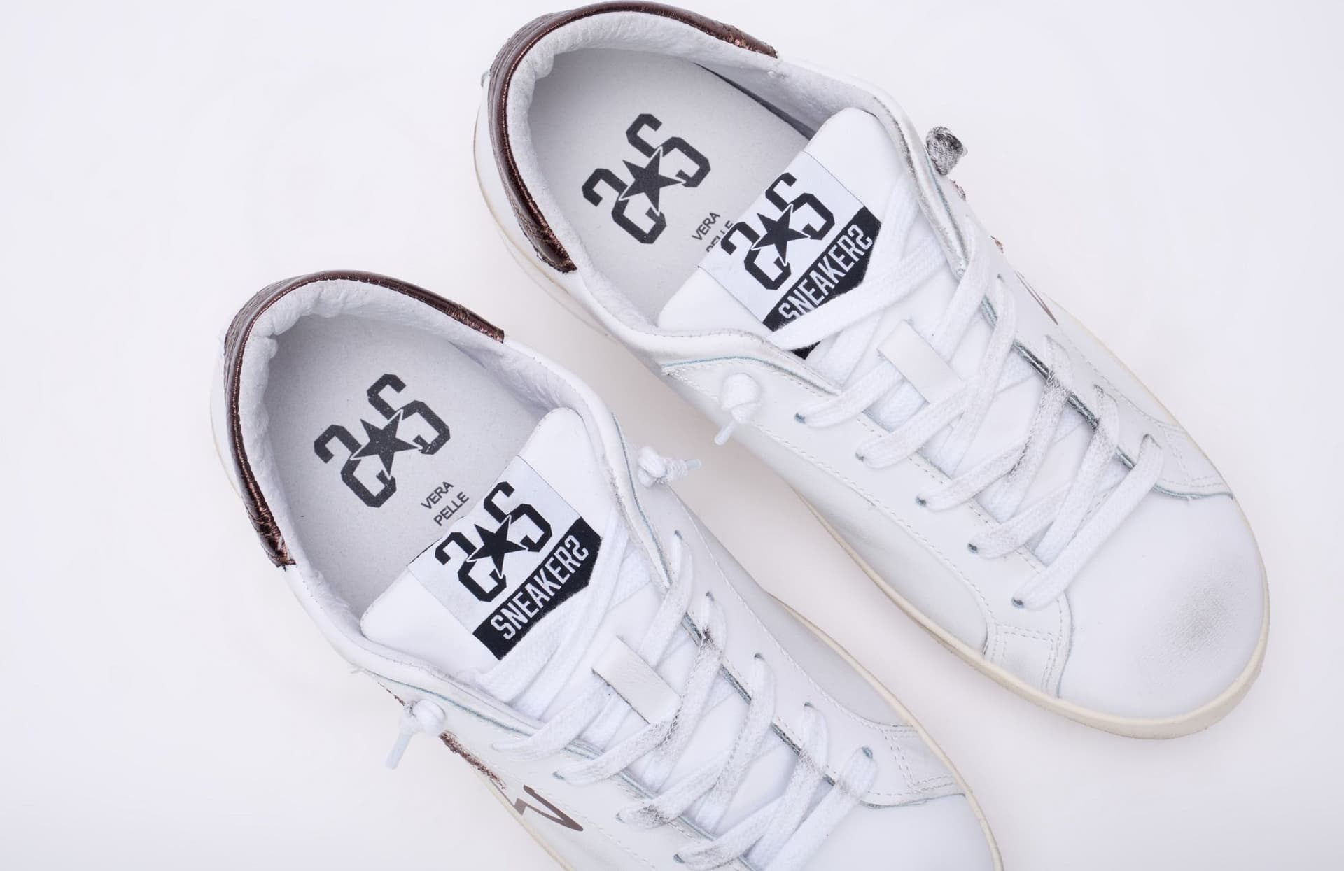 2Star sneakers donna Prime star bianco marrone 2SD5283 - 3