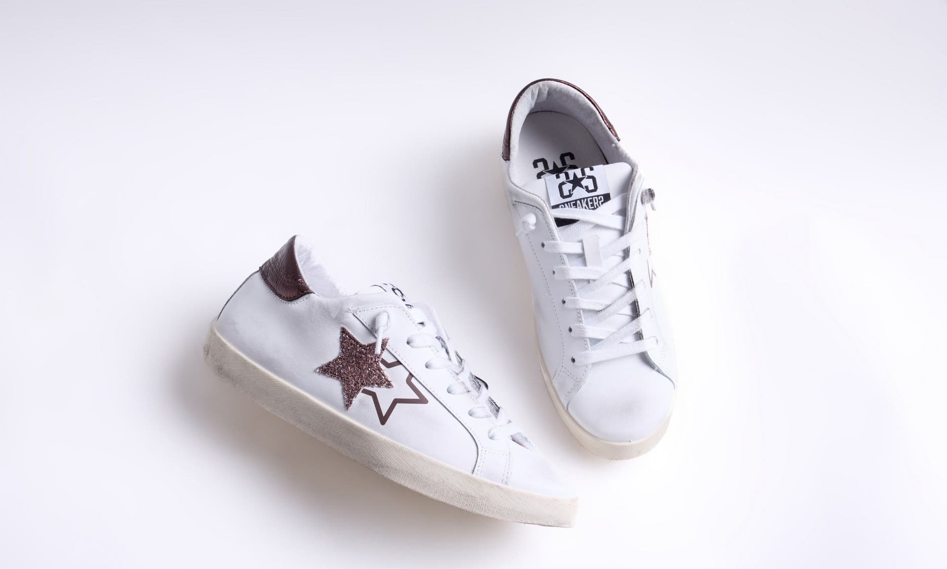 2Star sneakers donna Prime star bianco marrone 2SD5283 - 4