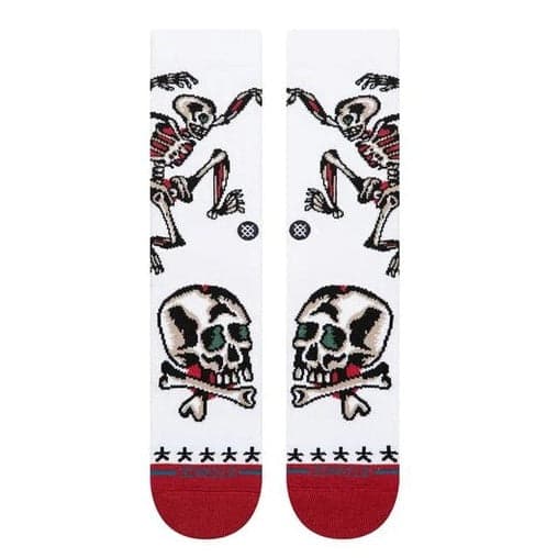 Calze Stance Skeleton White - 3
