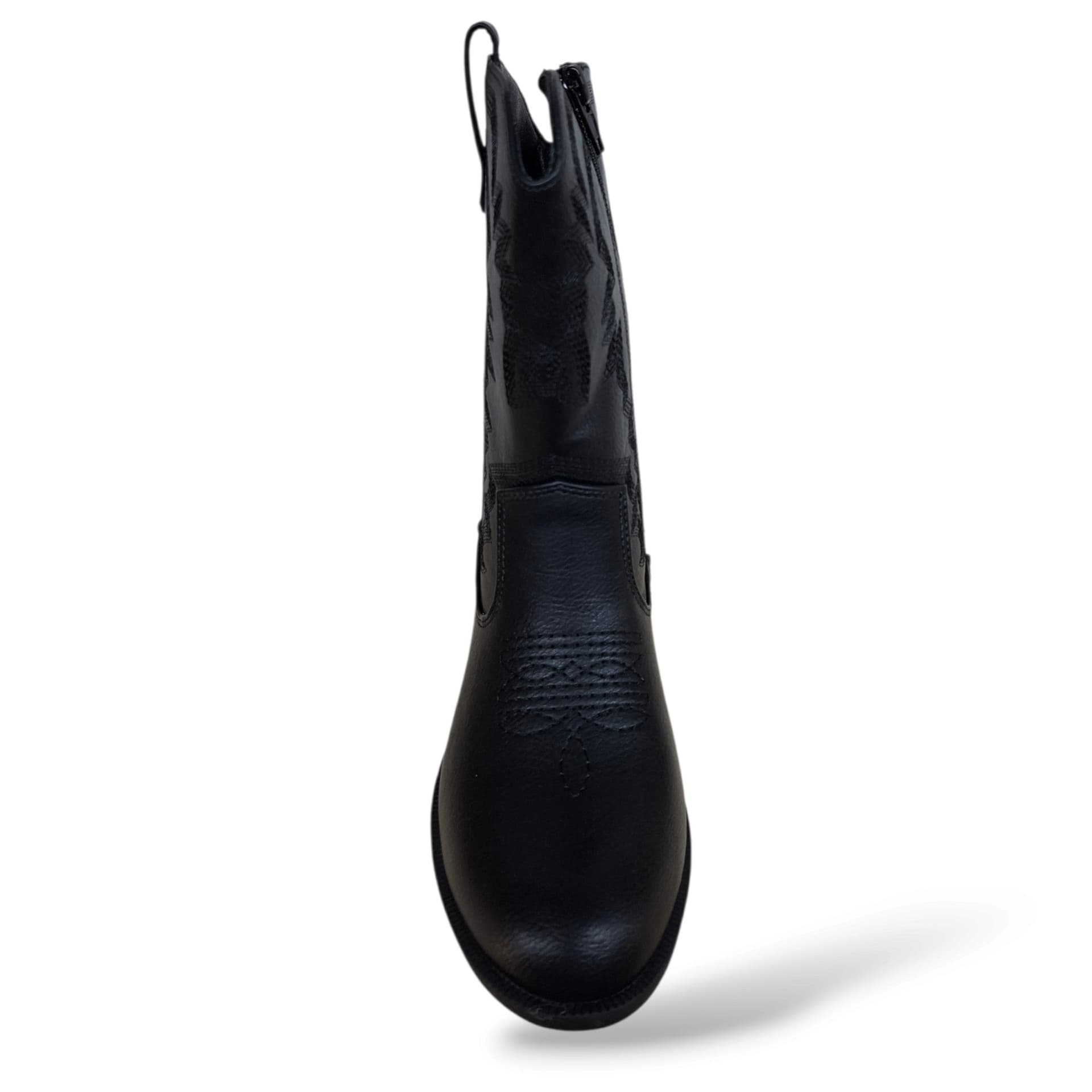 A.S.S.O. KALY Stivaletto Camperos Bambine e Ragazze Nero | Zip Laterale Pelle Western | Taglie 31-40 | Scarpetteria Gica - 4