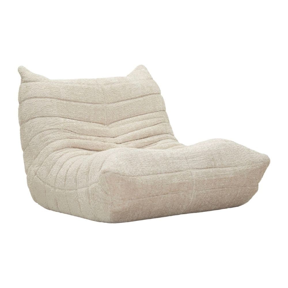Poltrona Mask in Bouclé Bianco 103 cm - 5