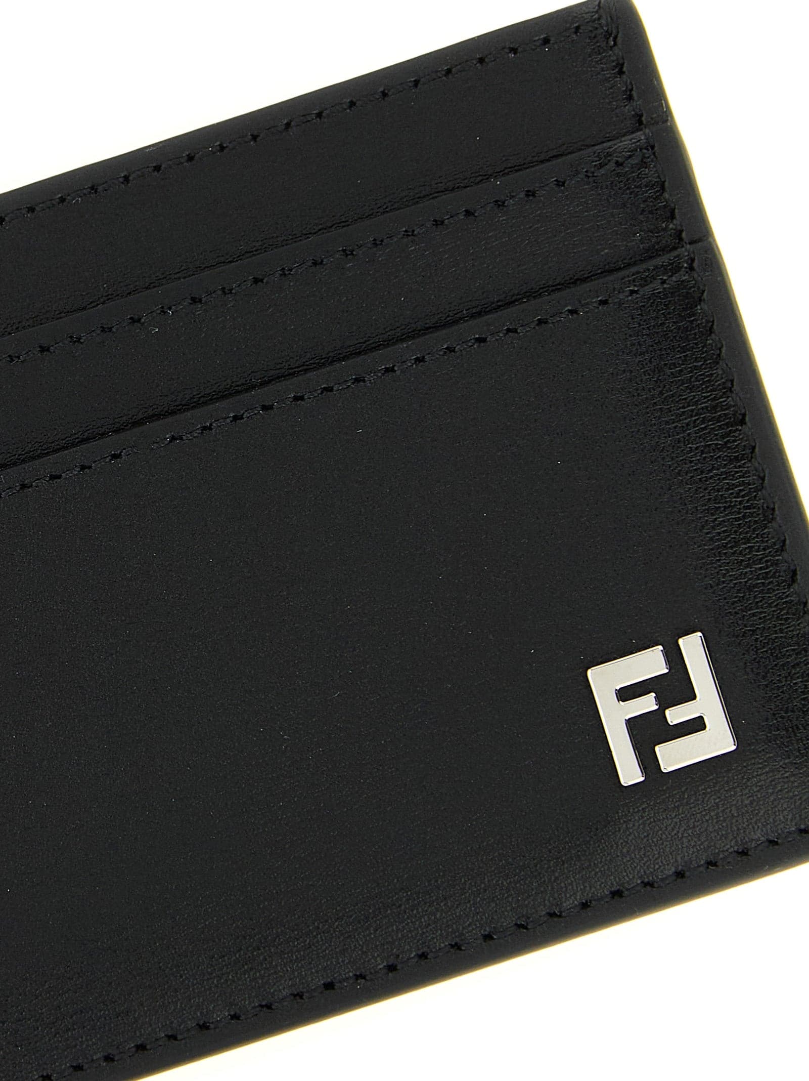 Fendi Black Calfskin Cardholder - 3