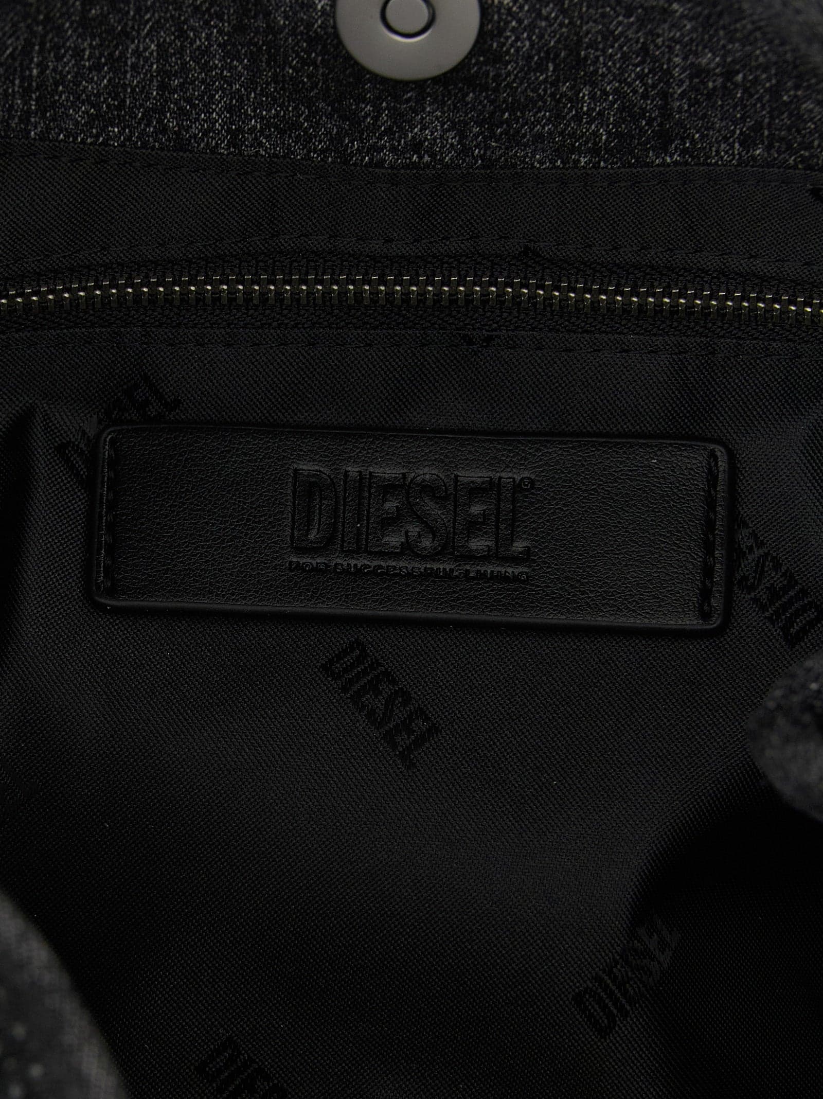 Diesel Black Cotton Handbag - 4