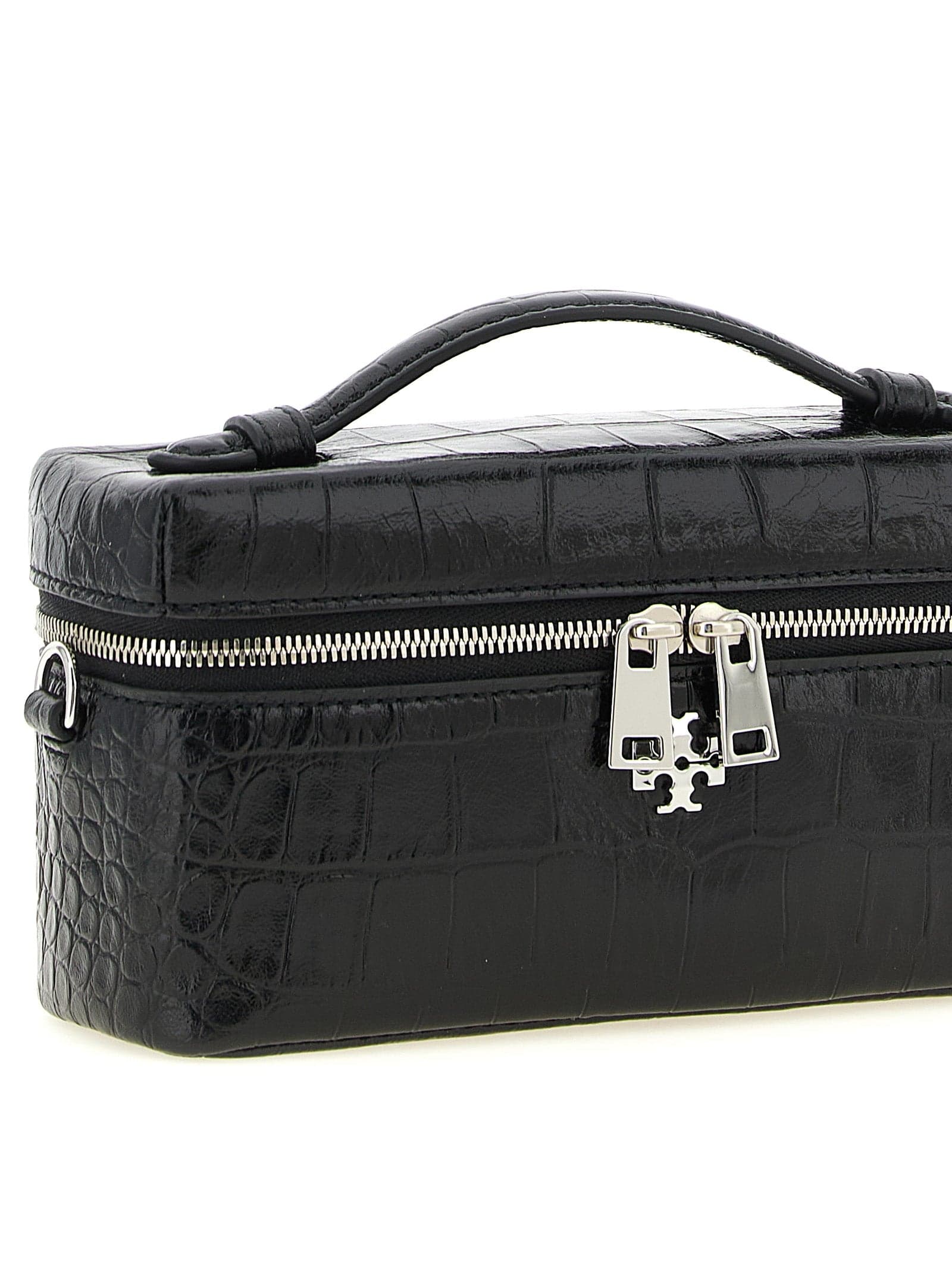 Tory Burch Black Lamb Leather Crossbody Bag - 3