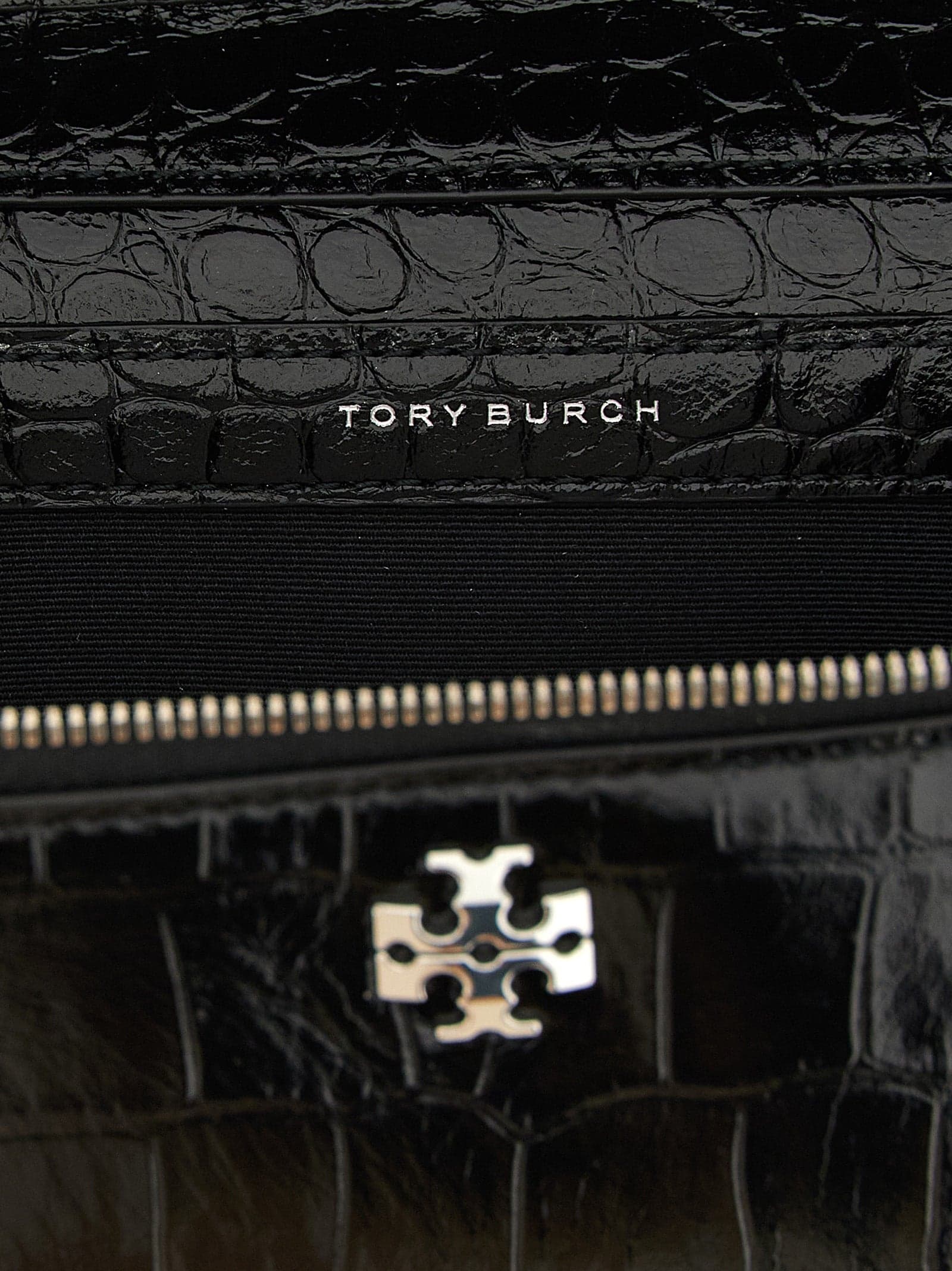 Tory Burch Black Lamb Leather Crossbody Bag - 4
