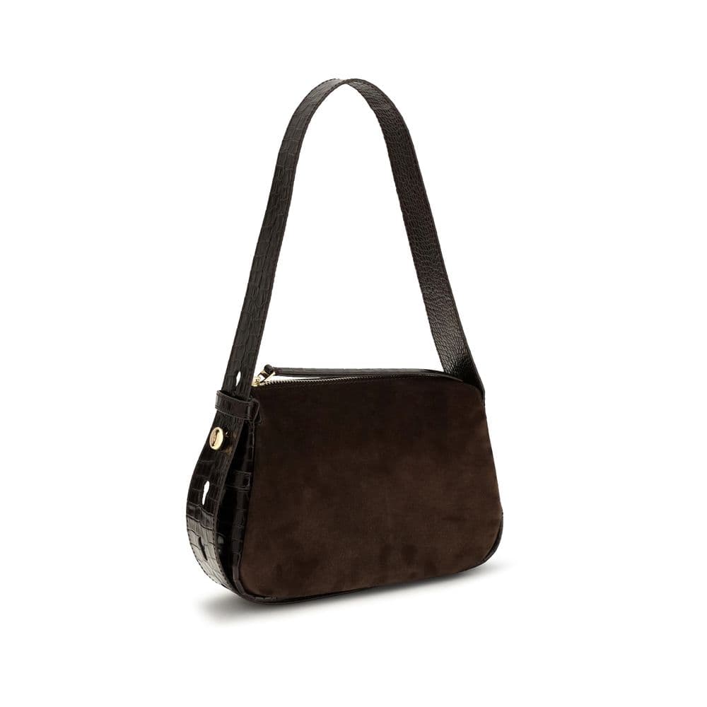 Tory Burch Brown Suede Leather Shoulder Bag - 2