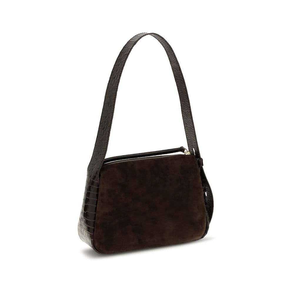 Tory Burch Brown Suede Leather Shoulder Bag - 3