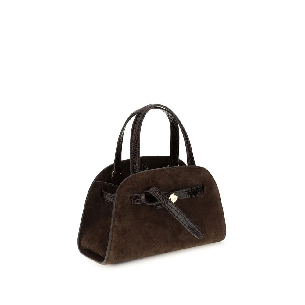 Tory Burch Brown Suede Leather Handbag - 2