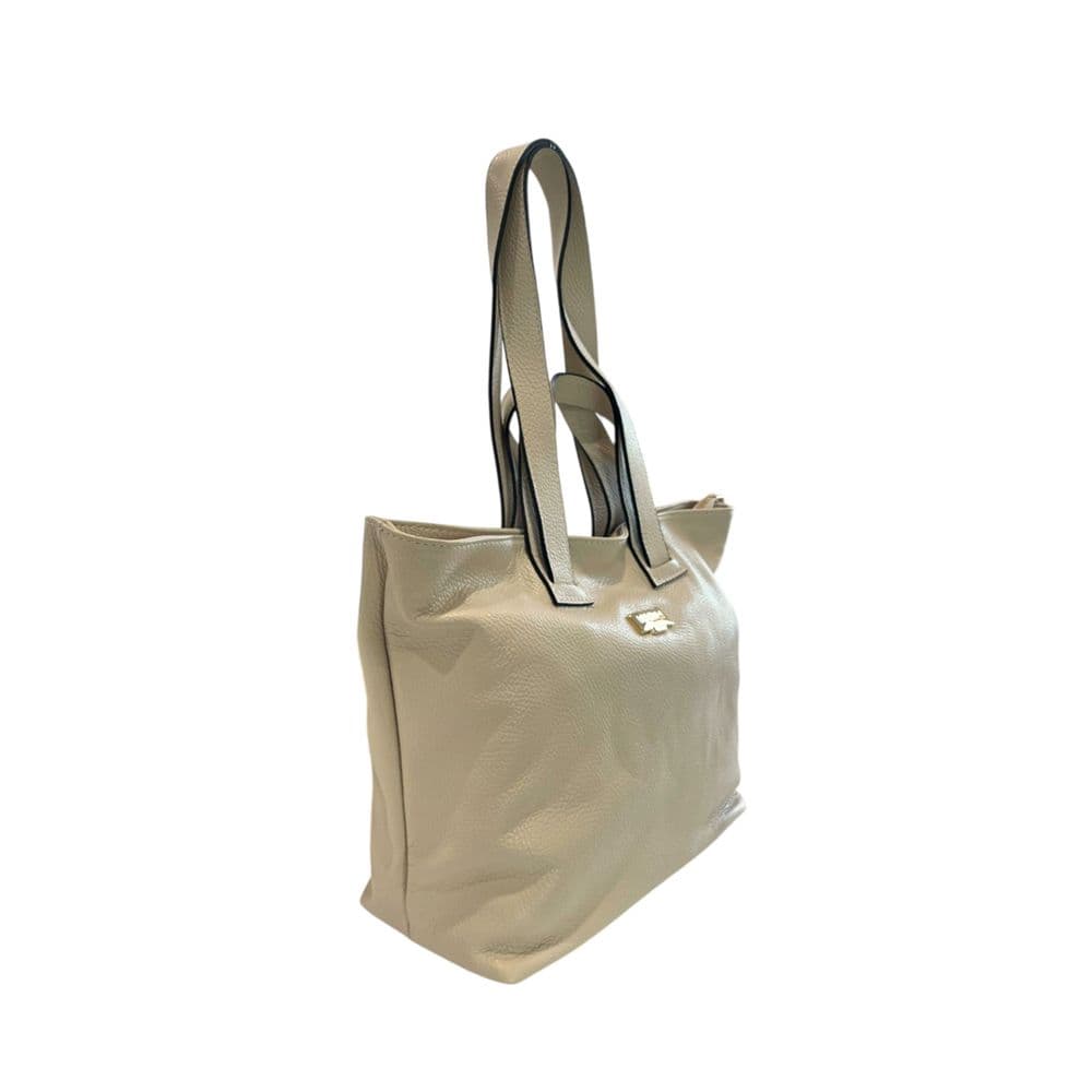 Baldinini Trend Beige Leather Women Shoulder Bag - 2