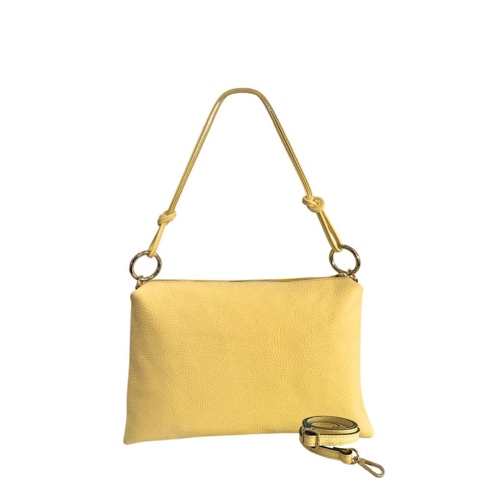 Baldinini Trend Yellow Leather Women Bag - 3