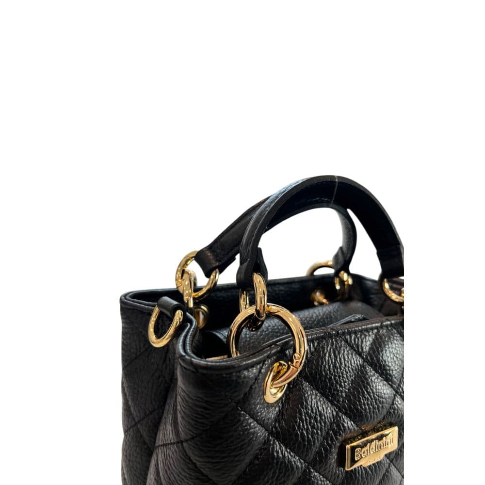 Baldinini Trend Black Leather Women Handbag - 6