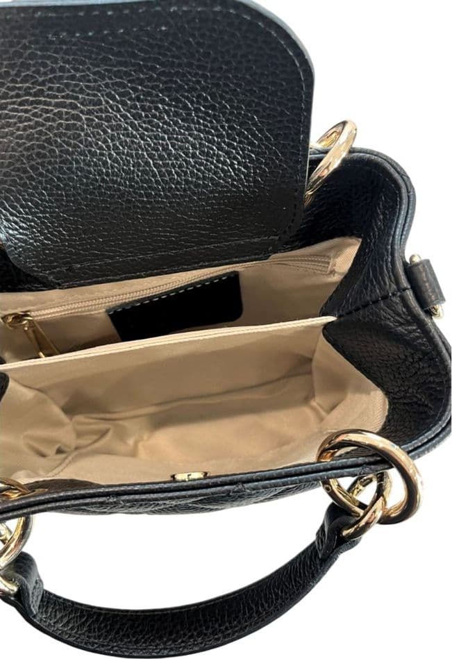 Baldinini Trend Black Leather Women Handbag - 8