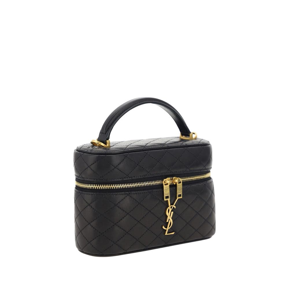 Saint Laurent Black Calf Leather Bos Taurus Shoulder Bag - 2