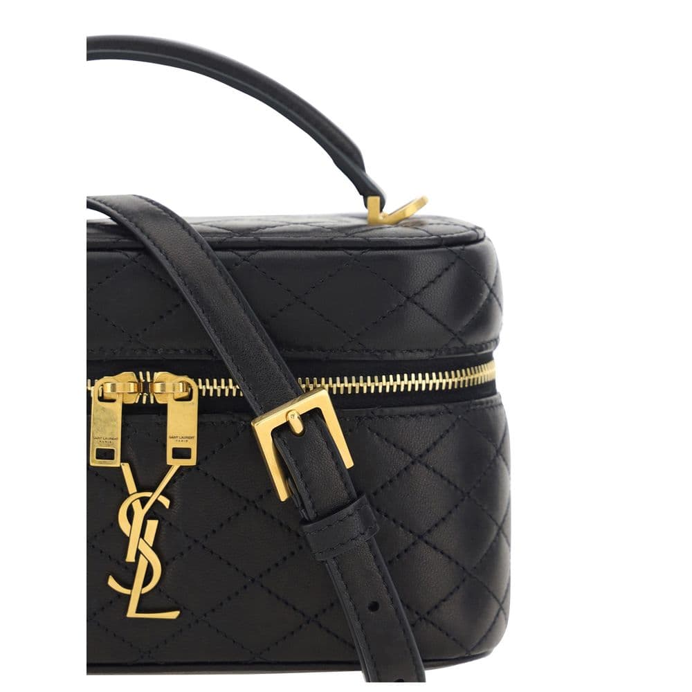 Saint Laurent Black Calf Leather Bos Taurus Shoulder Bag - 4