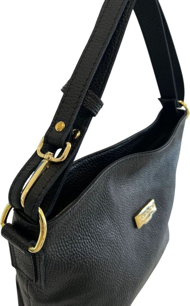 Baldinini Trend Black Leather Women Shoulder Bag - 5