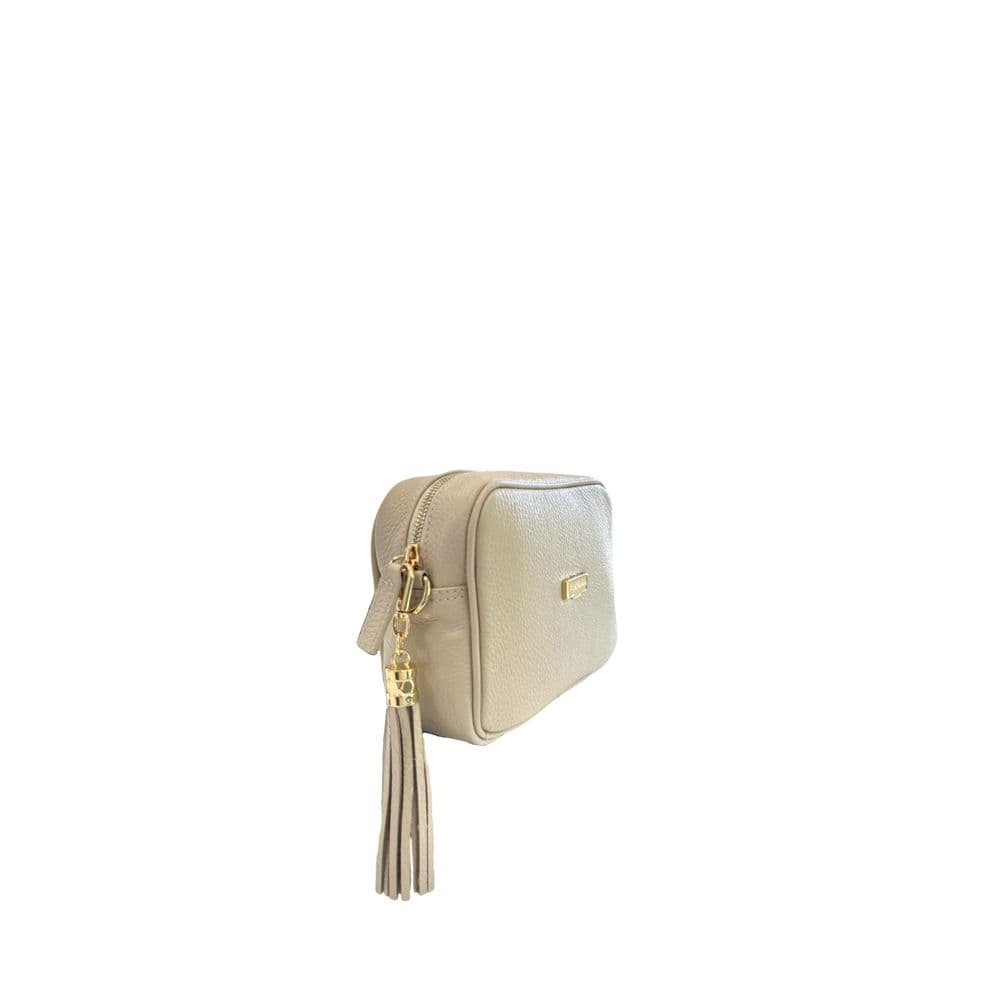 Baldinini Trend Beige Cowhide Leather Women Crossbody Bag - 2