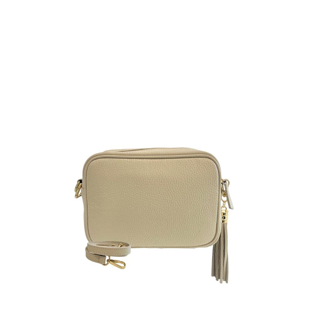 Baldinini Trend Beige Cowhide Leather Women Crossbody Bag - 3