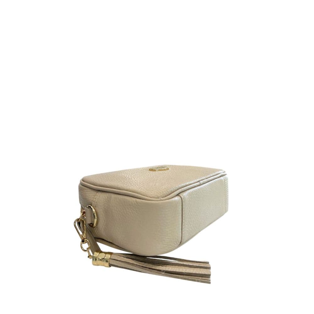 Baldinini Trend Beige Cowhide Leather Women Crossbody Bag - 4
