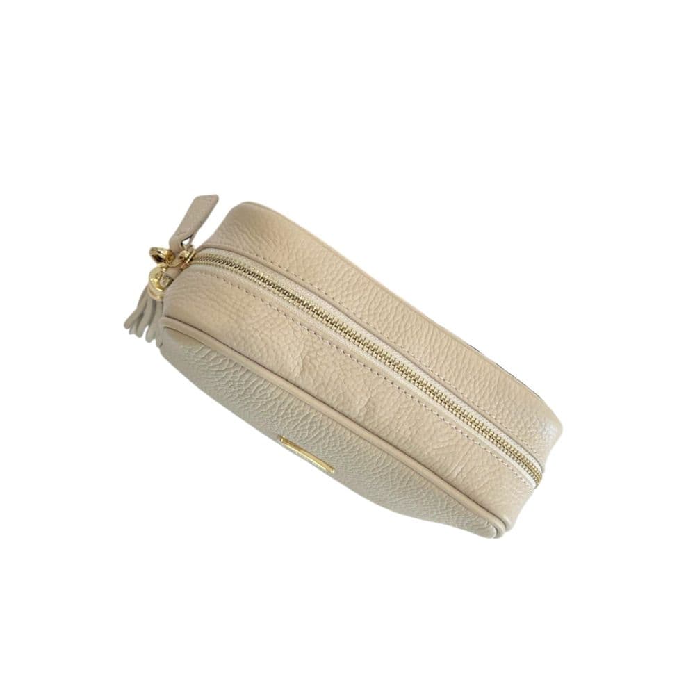 Baldinini Trend Beige Cowhide Leather Women Crossbody Bag - 5