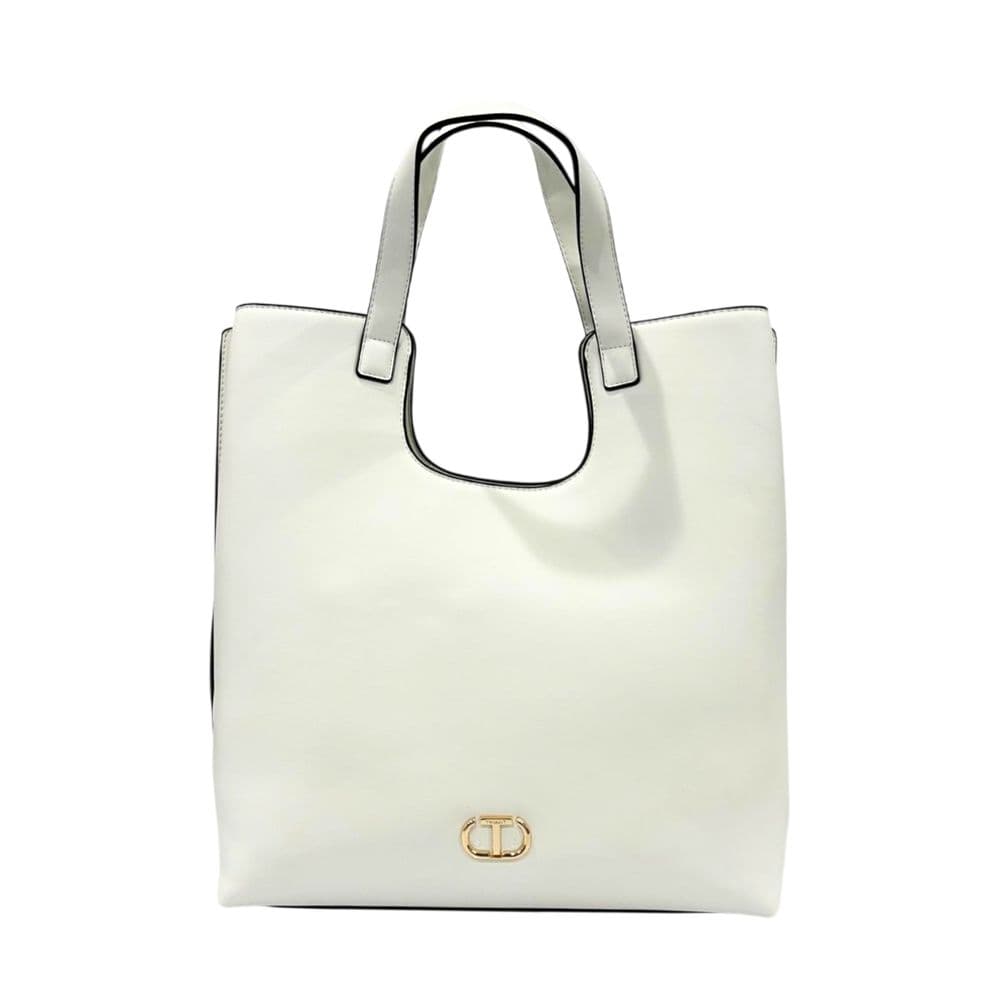 Twinset White PU Women Handbag