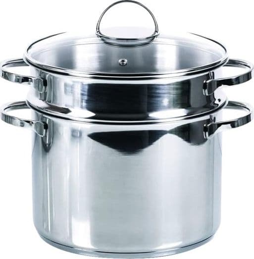 Moneta  pentola 'allegro inox'  pastaiola ø cm. 22  anche piani induzione - 2