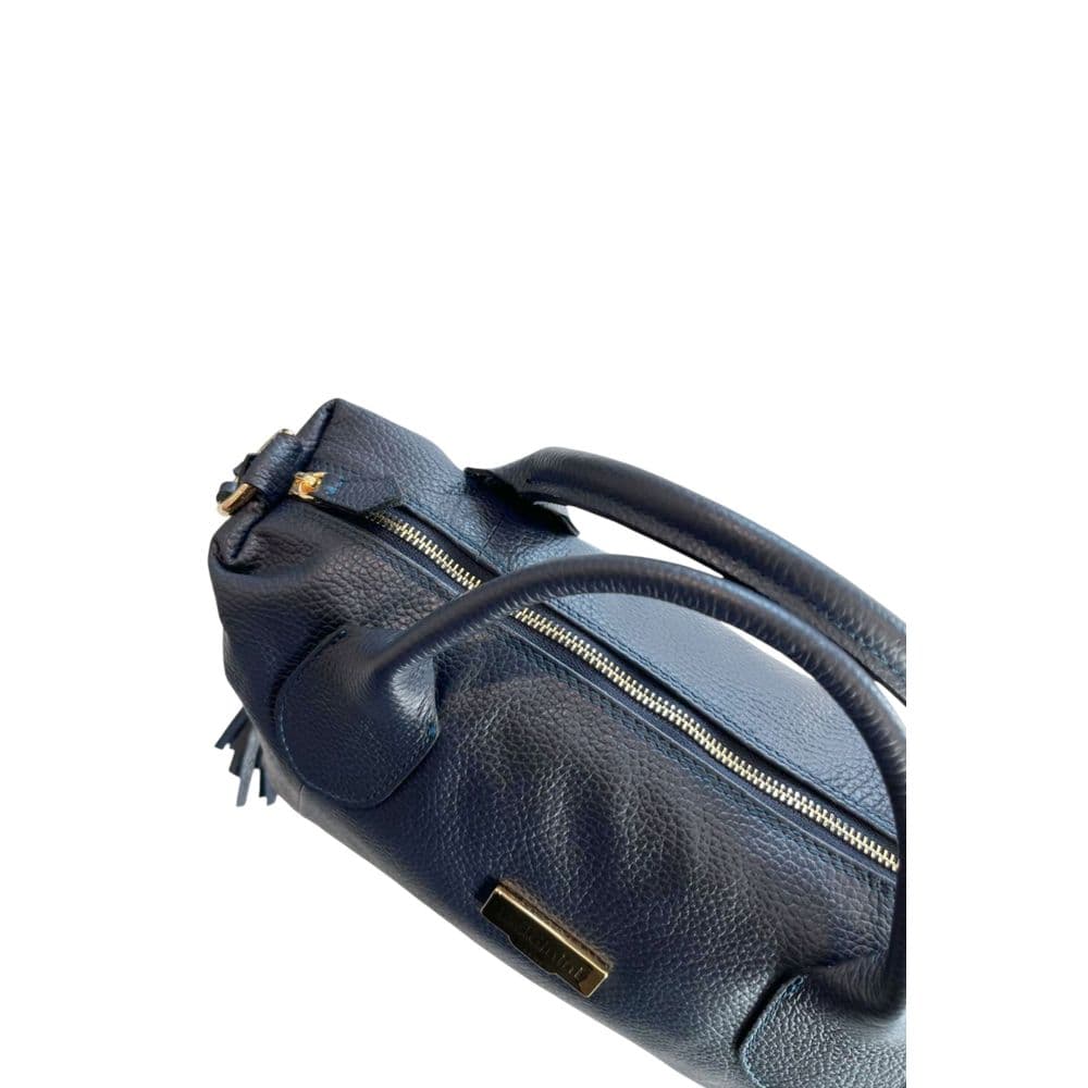 Baldinini Trend Blue Leather Women Handbag - 6