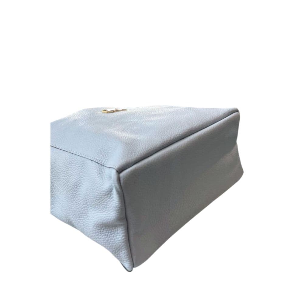 Baldinini Trend Blue Cowhide Clutch Bag - 4