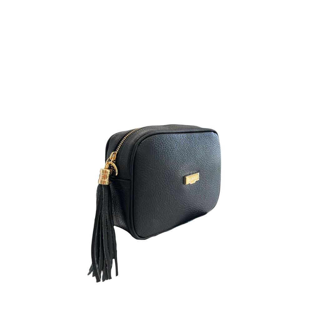 Baldinini Trend Black Cowhide Leather Women Crossbody - 2