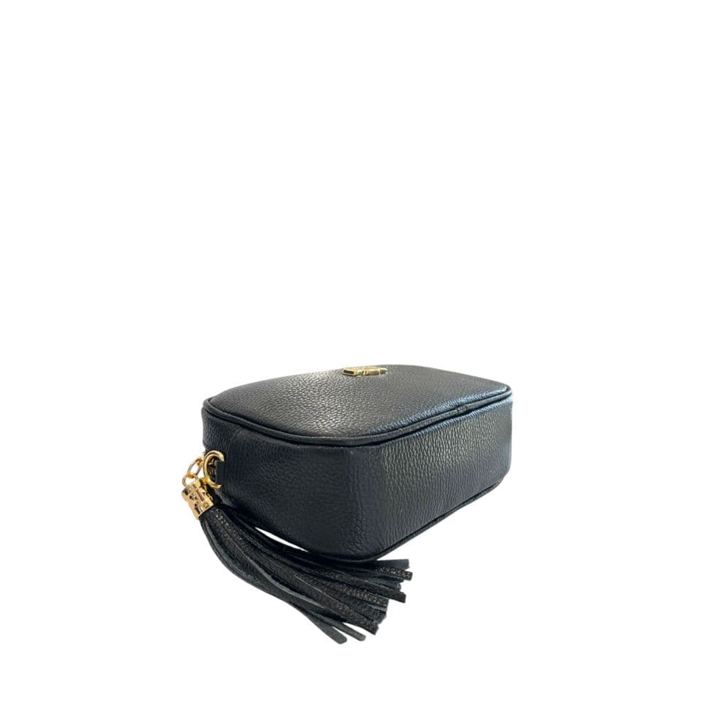 Baldinini Trend Black Cowhide Leather Women Crossbody - 4