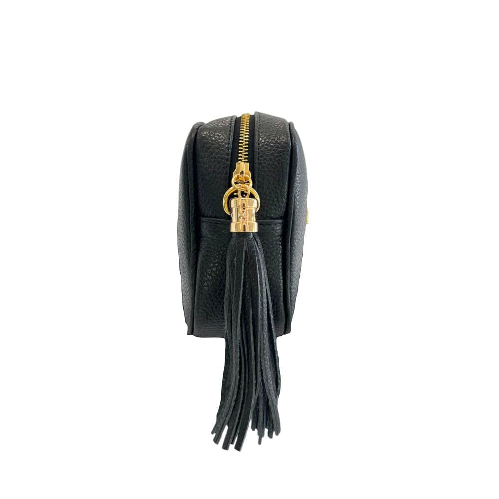 Baldinini Trend Black Cowhide Leather Women Crossbody - 6