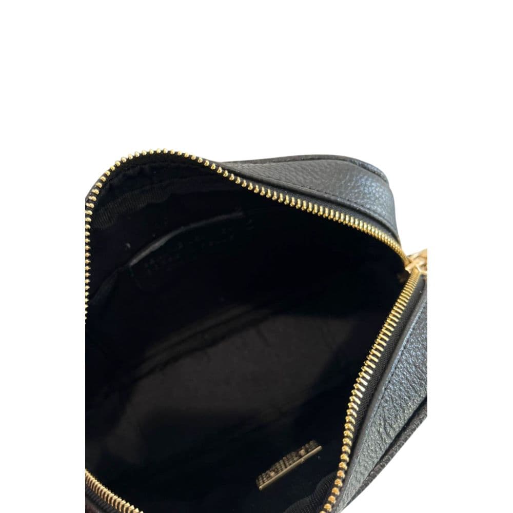 Baldinini Trend Black Cowhide Leather Women Crossbody - 7