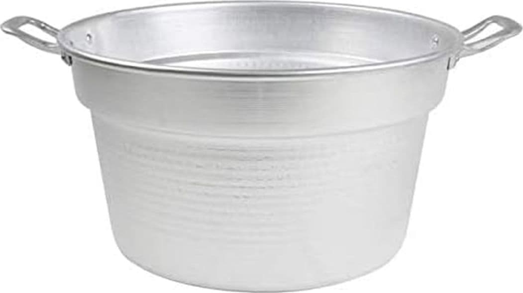 Caldara caldaia pentola  in alluminio senza coperchio-	-- ø cm.34x19h.  9 lt - 4