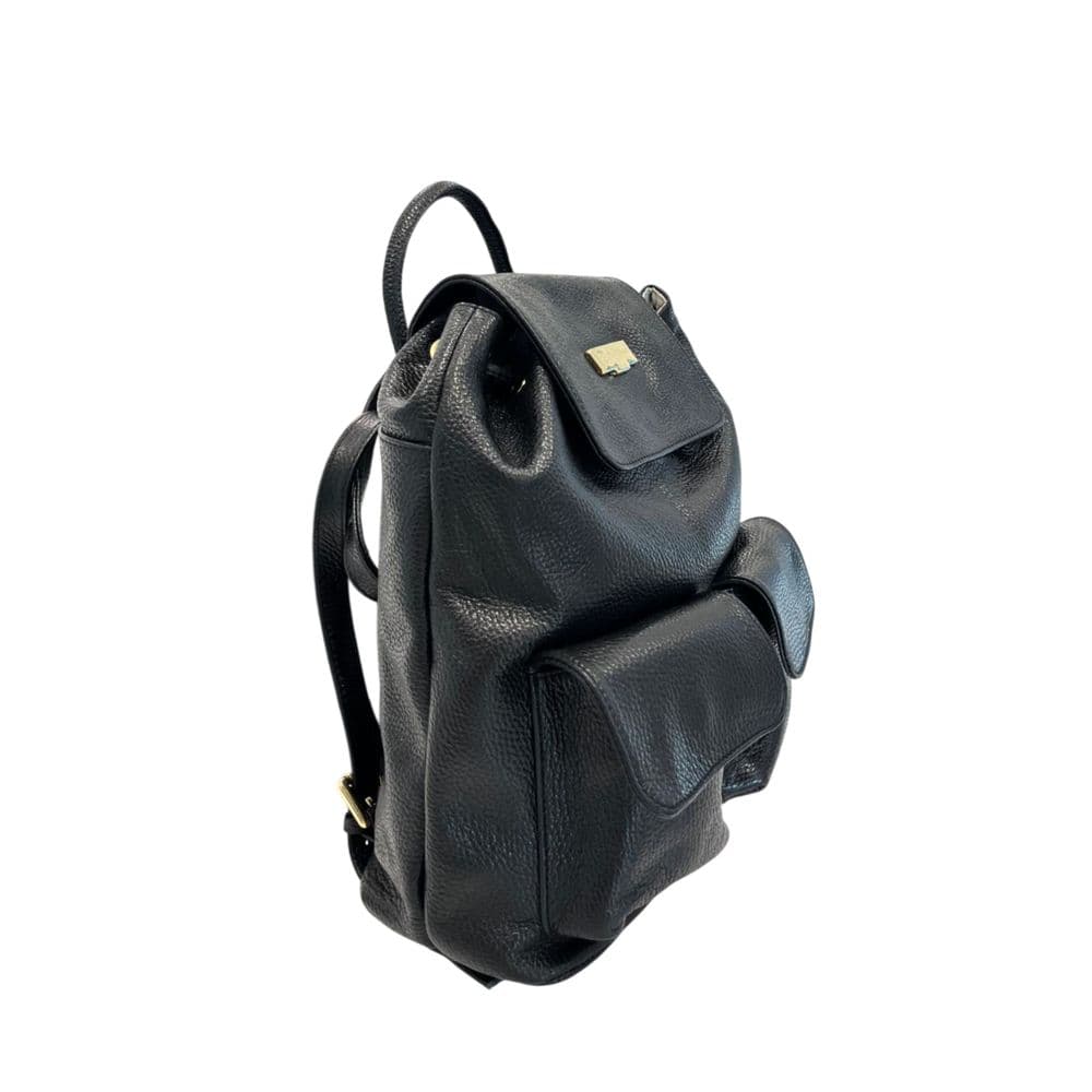Baldinini Trend Black Leather Women Backpack - 2