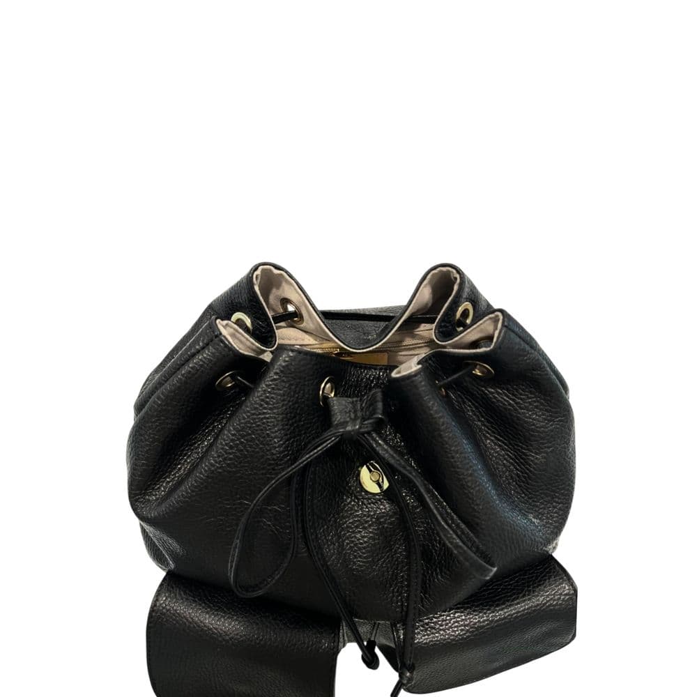 Baldinini Trend Black Leather Women Backpack - 7