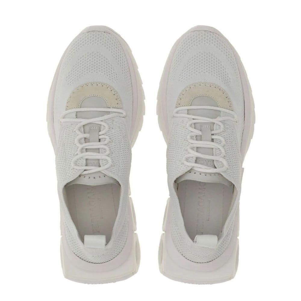 Salvatore Ferragamo White Nylon Athletic Sneakers - 3